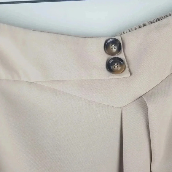 Kancy Kole Bundle Women's High-waisted Flared Skirts Beige, Navy Blue, Green 2X - Picture 14 of 16